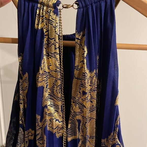 MSK Women's Embellishment Halter-Neck Pleated Maxi Dress Size 12 - Picture 16 of 17